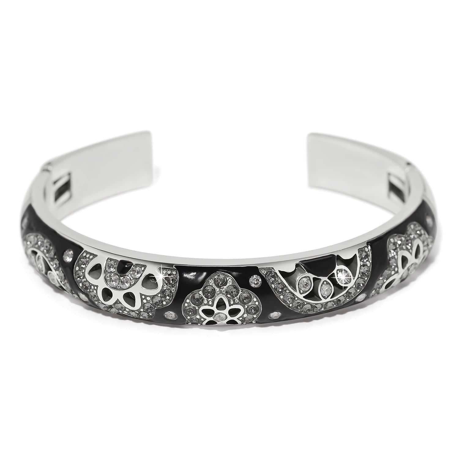 flora-black-double-hinged-bangle-bracelet__silver-black_0