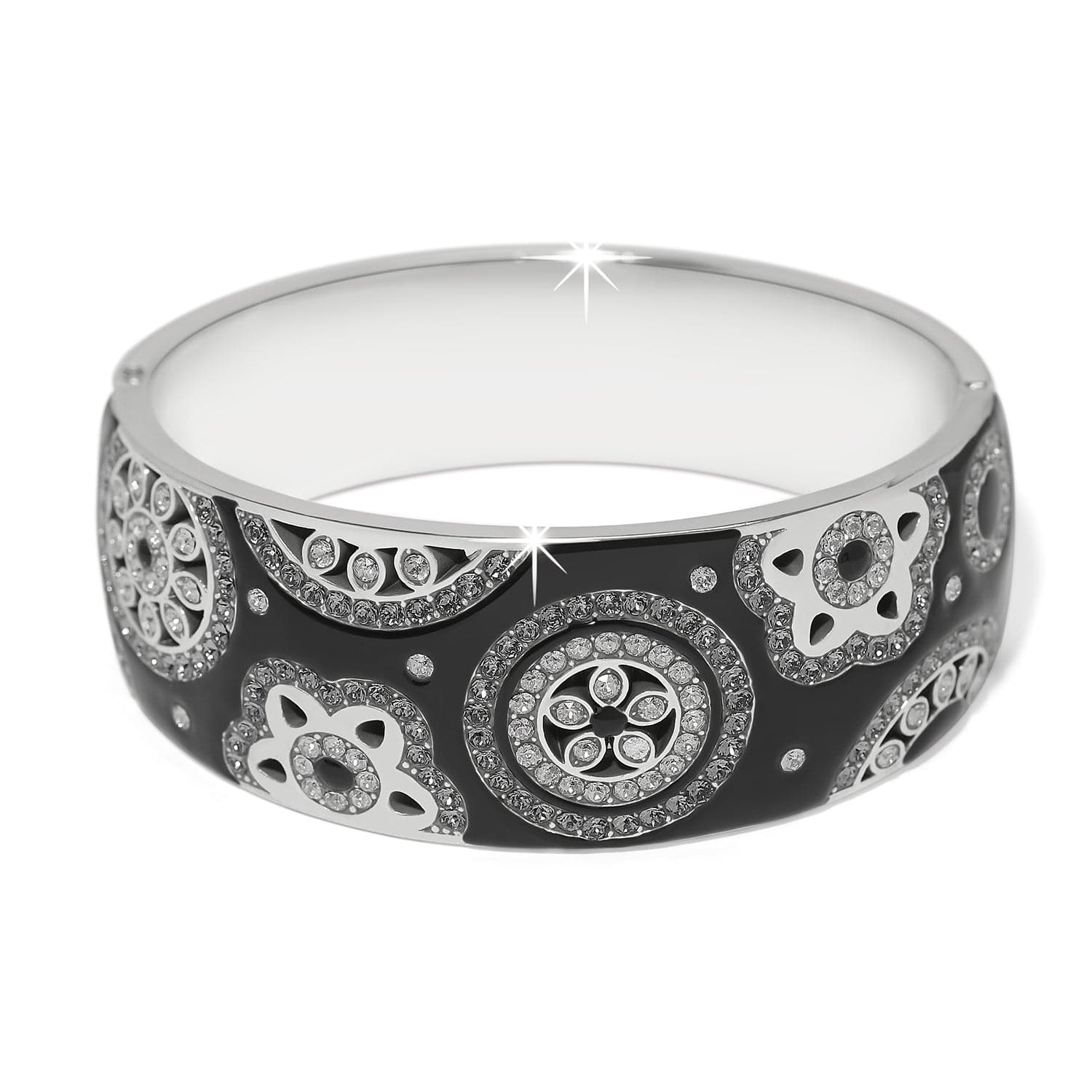 flora-black-wide-hinged-bangle-bracelet__silver-black_0