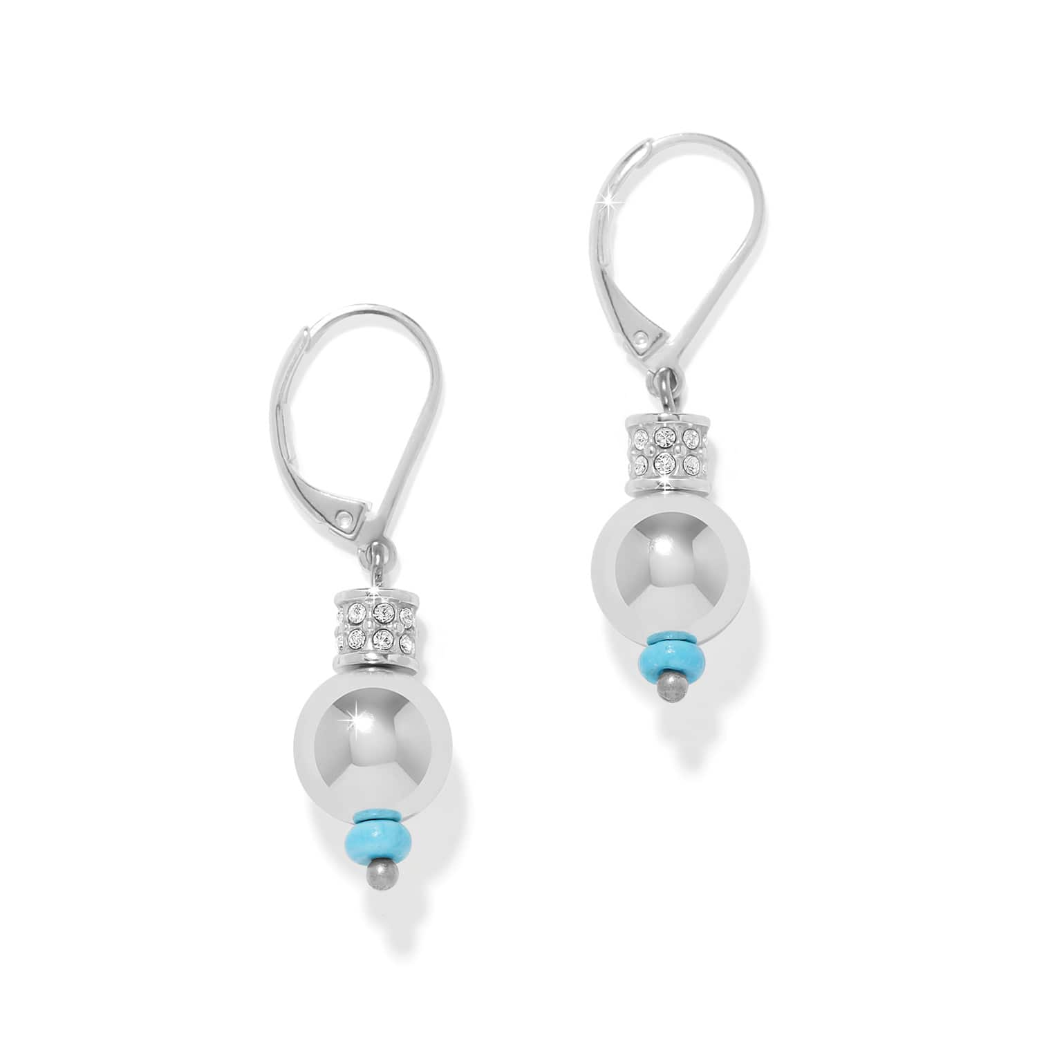 meridian-petite-sphere-leverback-earrings__silver-turquoise_0