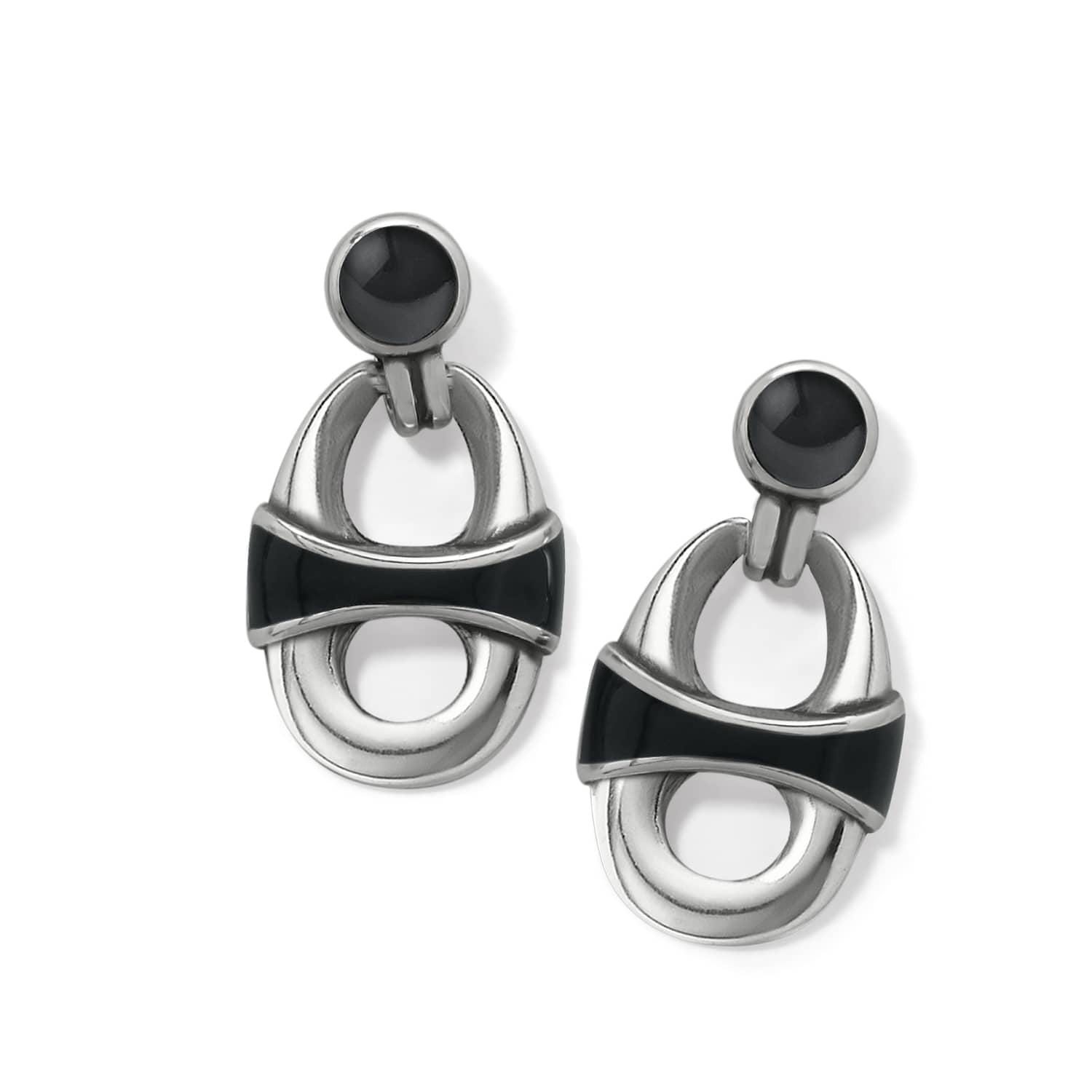 portofino-link-black-drop-post-earrings__silver-black_0