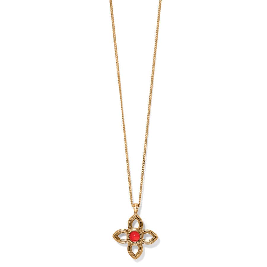 venetian-gems-flower-petite-necklace__gold-red_0
